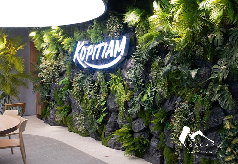 Preserved Green Wall Singapore | Kopitiam @ West Mall