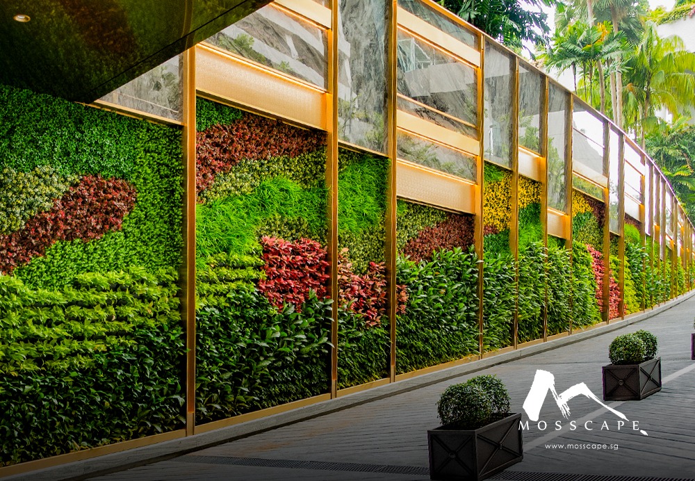 Artificial Moss Singapore | MBS Paiza Ramp